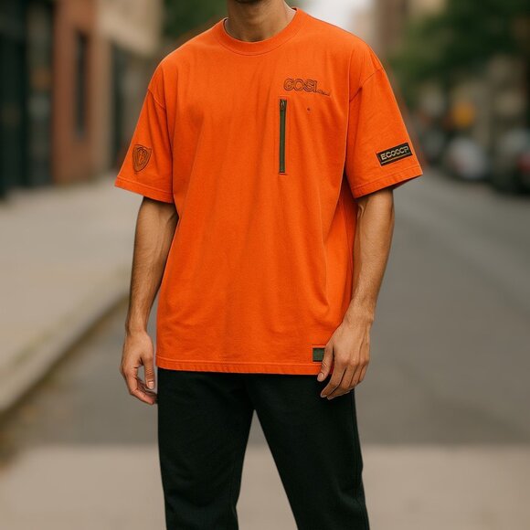 COOGI Australia Men's Orange Short Sleeve Tee T-Shirt Size 3XL - Picture 1 of 16